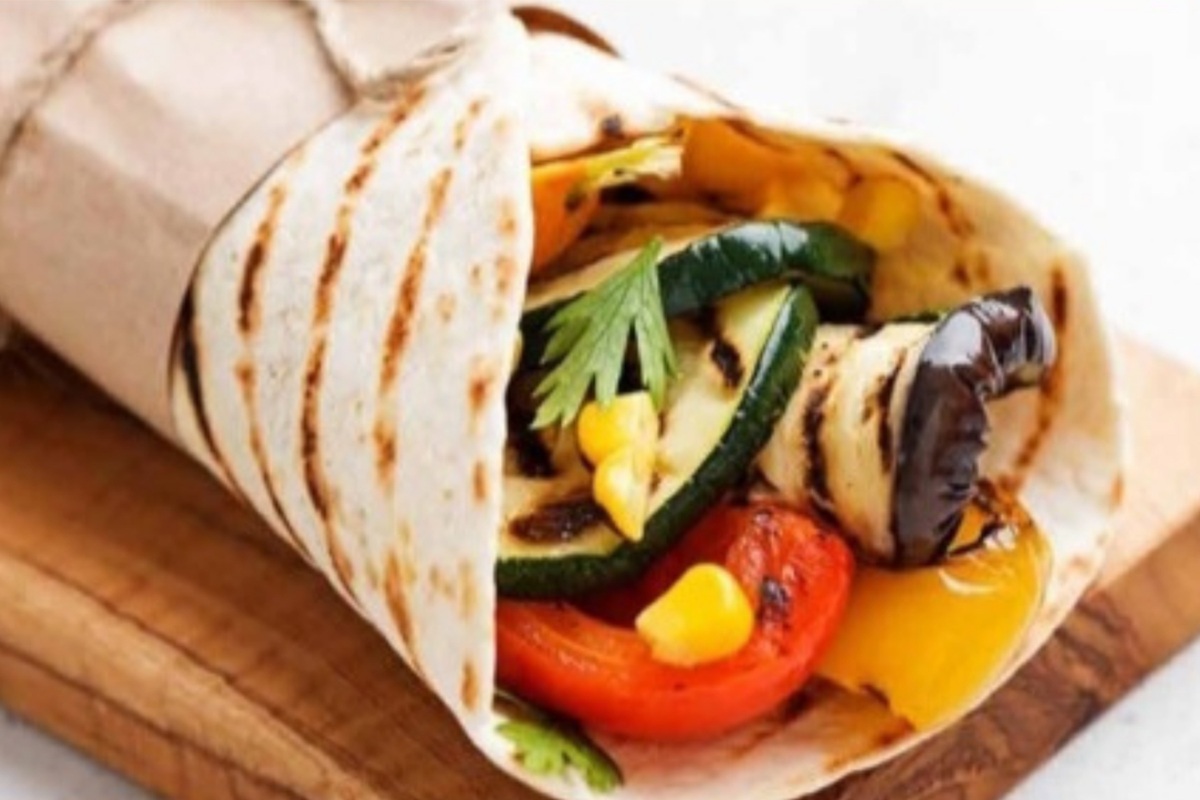 Gegrilltes gemuese Wrap